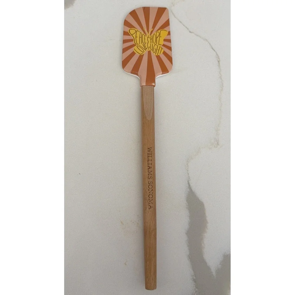 Williams Sonoma No Kid Hungry Tools For Change Common Auto Silicone Wood Spatula